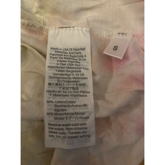 Rivet & Thread women's light tie dye short sleeve cotton blend t-shirt sz small - Picture 8 of 8
